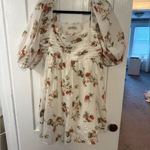 Abercrombie & Fitch White Smocked Dress